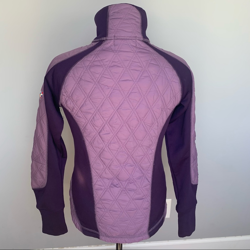 HORZE Quilted Purple Riding Jacket - Picture 5 of 7